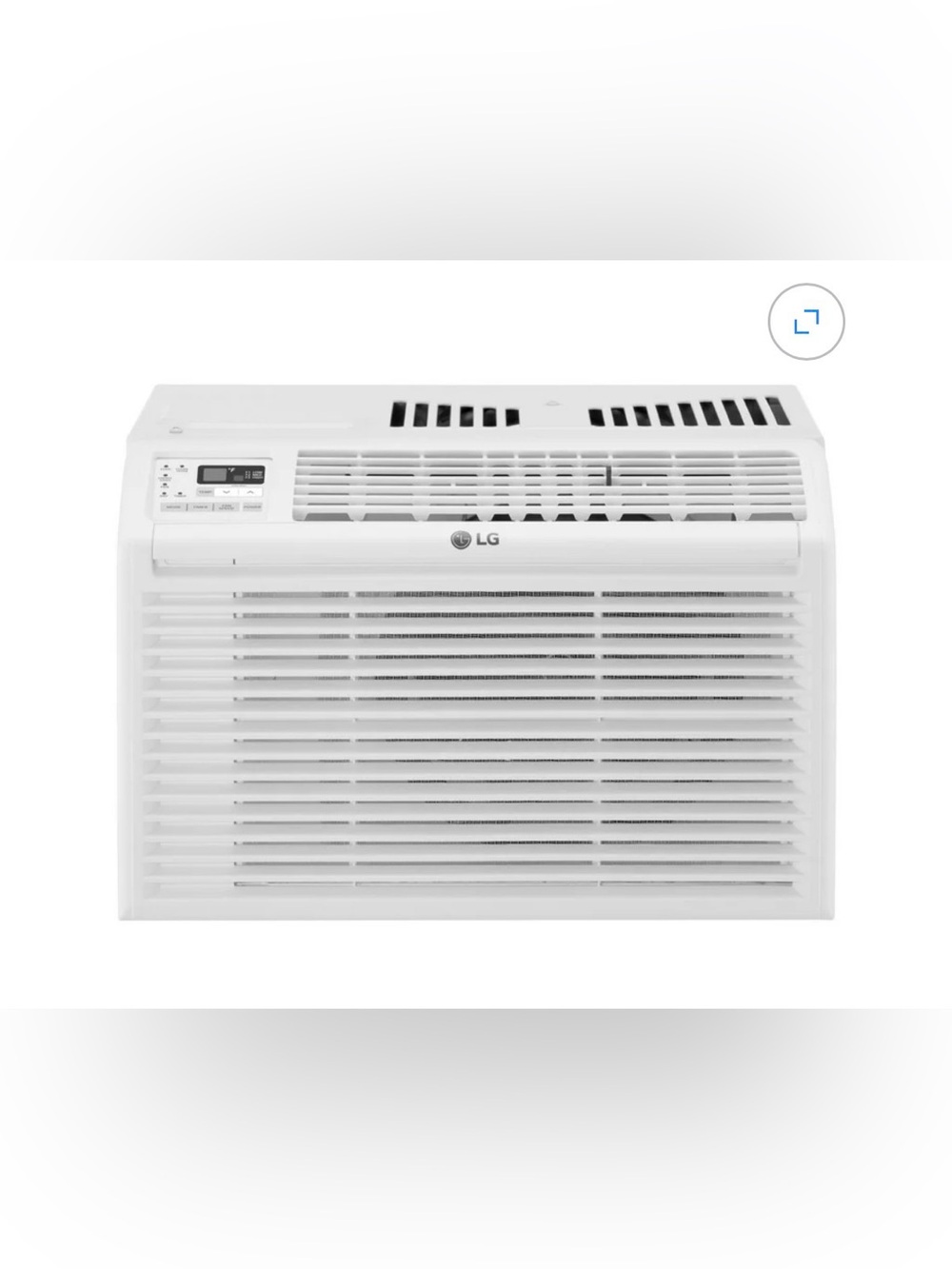 LG White Window Air Conditioner - 3-in-1 Cooling & Fan Modes